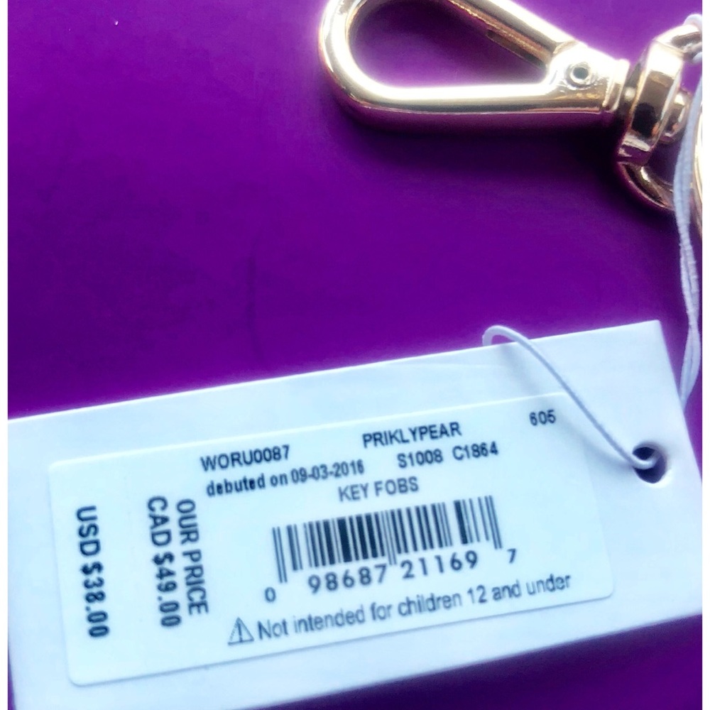 Kate Spade New York Leather Keyfob Keychain - Picture 6 of 6